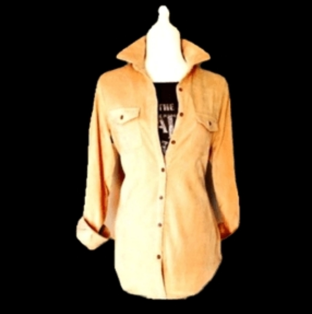 Ali J Boutique corduroy button down top